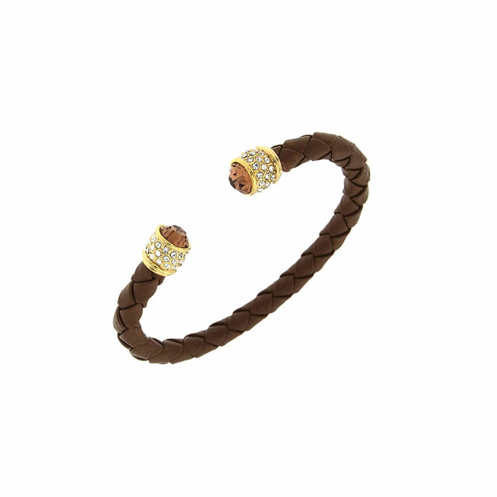 Fervor Montréal Brun Bracelet Bella avec Swarovski
