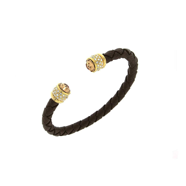 Fervor Montréal Brun profond Bracelet Bella avec Swarovski