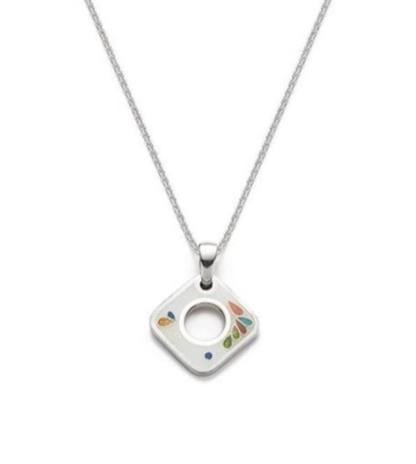 Gayane Avetisyan Collier d'émail, argent fin et or 24K