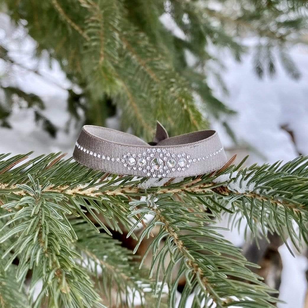 Interchangeables de Paris Satin / Ajustable Bracelet Les Interchangeables avec Swarovski