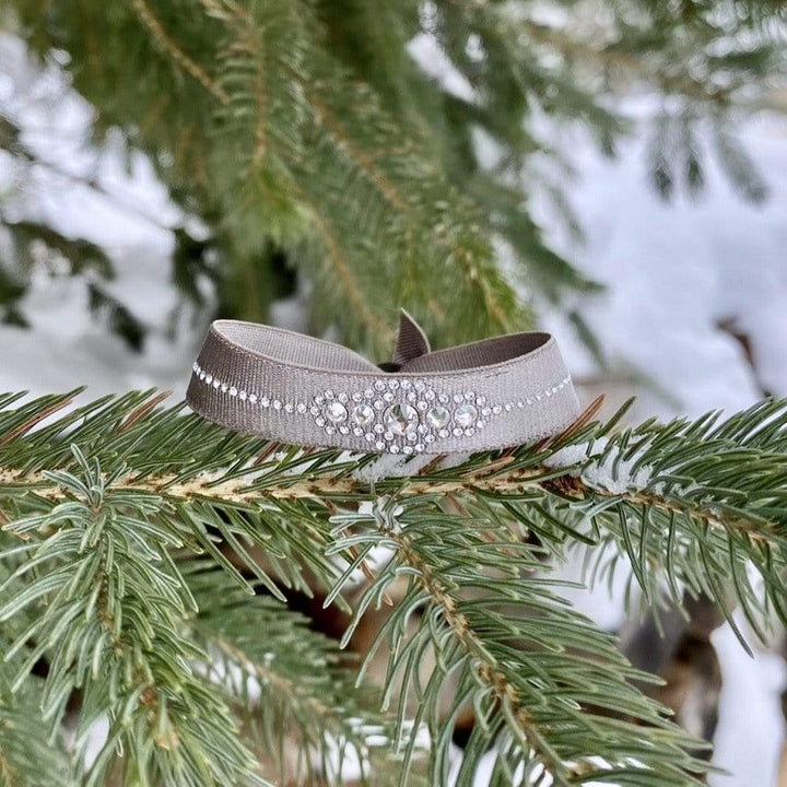 Interchangeables de Paris Satin / Ajustable Bracelet Les Interchangeables avec Swarovski