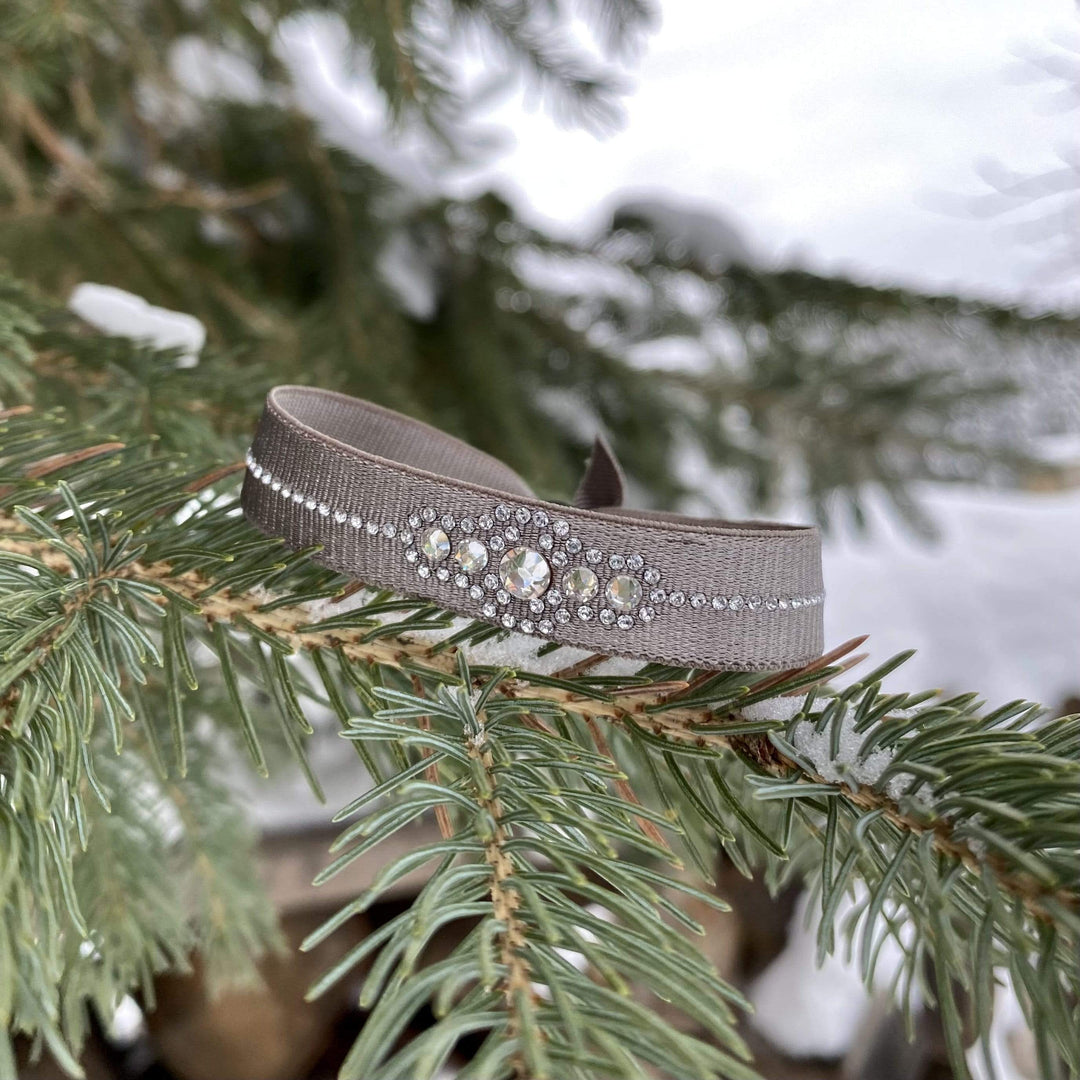 Interchangeables de Paris Satin / Ajustable Bracelet Les Interchangeables avec Swarovski