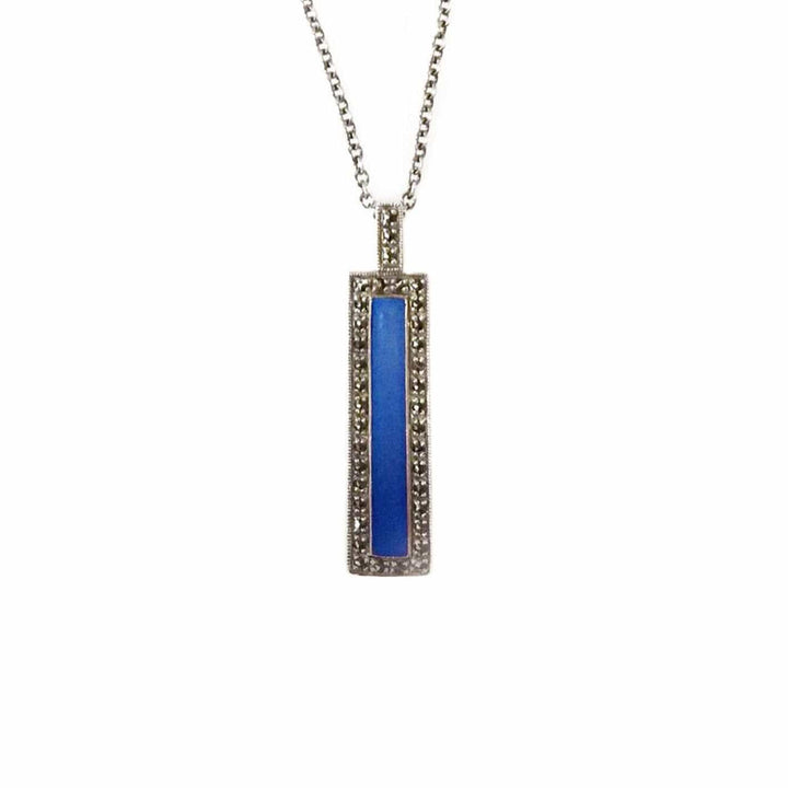 Larus Argent 925 / 16 pouces Collier en argent 925 et marcassites