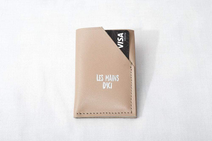 Les Mains d'ici Naturel Porte-cartes en cuir