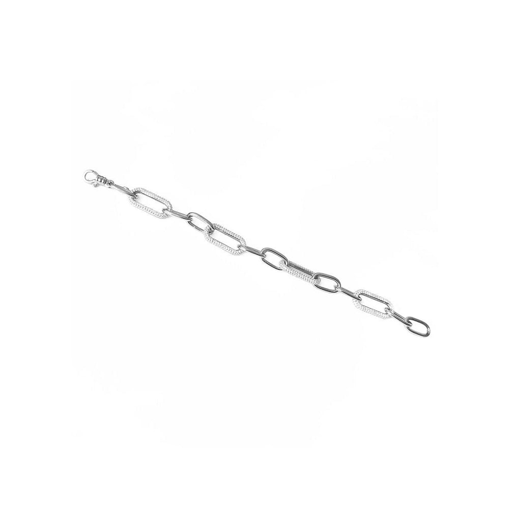 Mathieu Blanchard Argent Bracelet Chaîne massive Scintillante en argent sterling