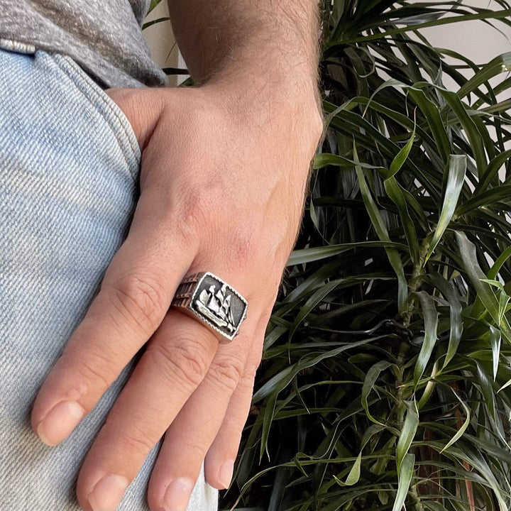 Mathieu Blanchard Bague Bague Bateau en acier