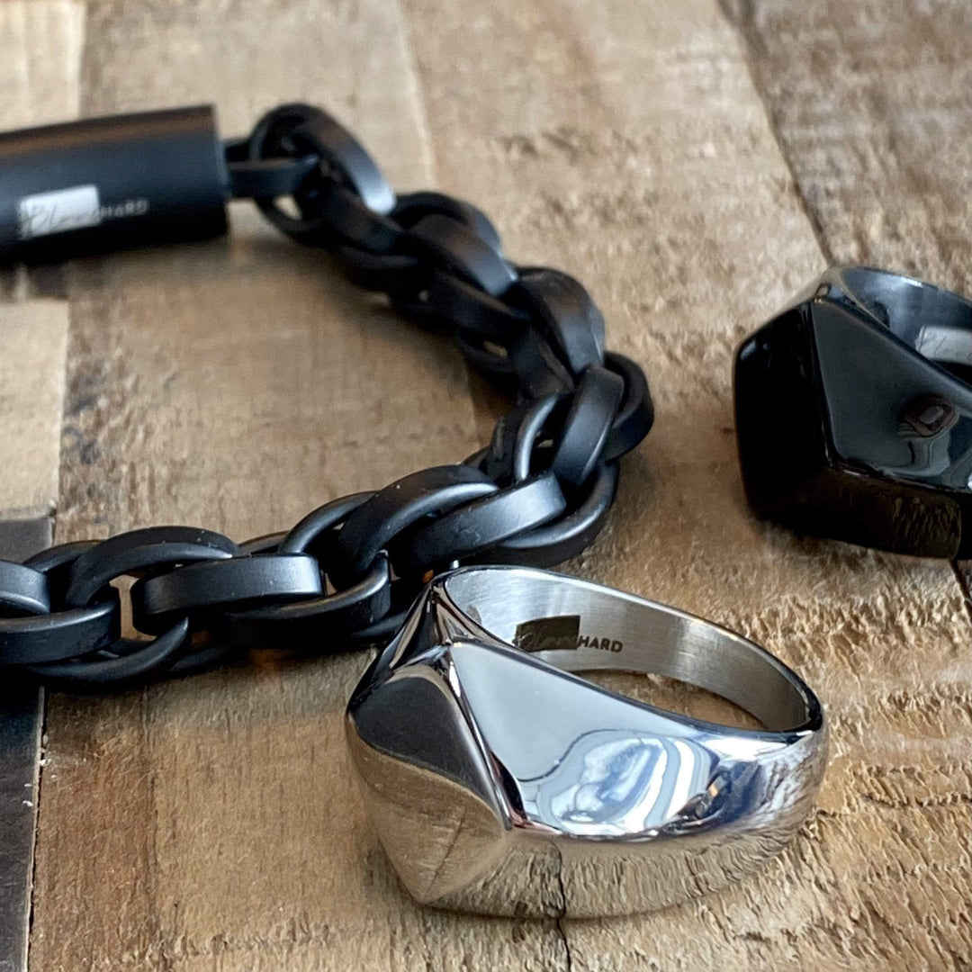Mathieu Blanchard Bague Bague La corsé en acier