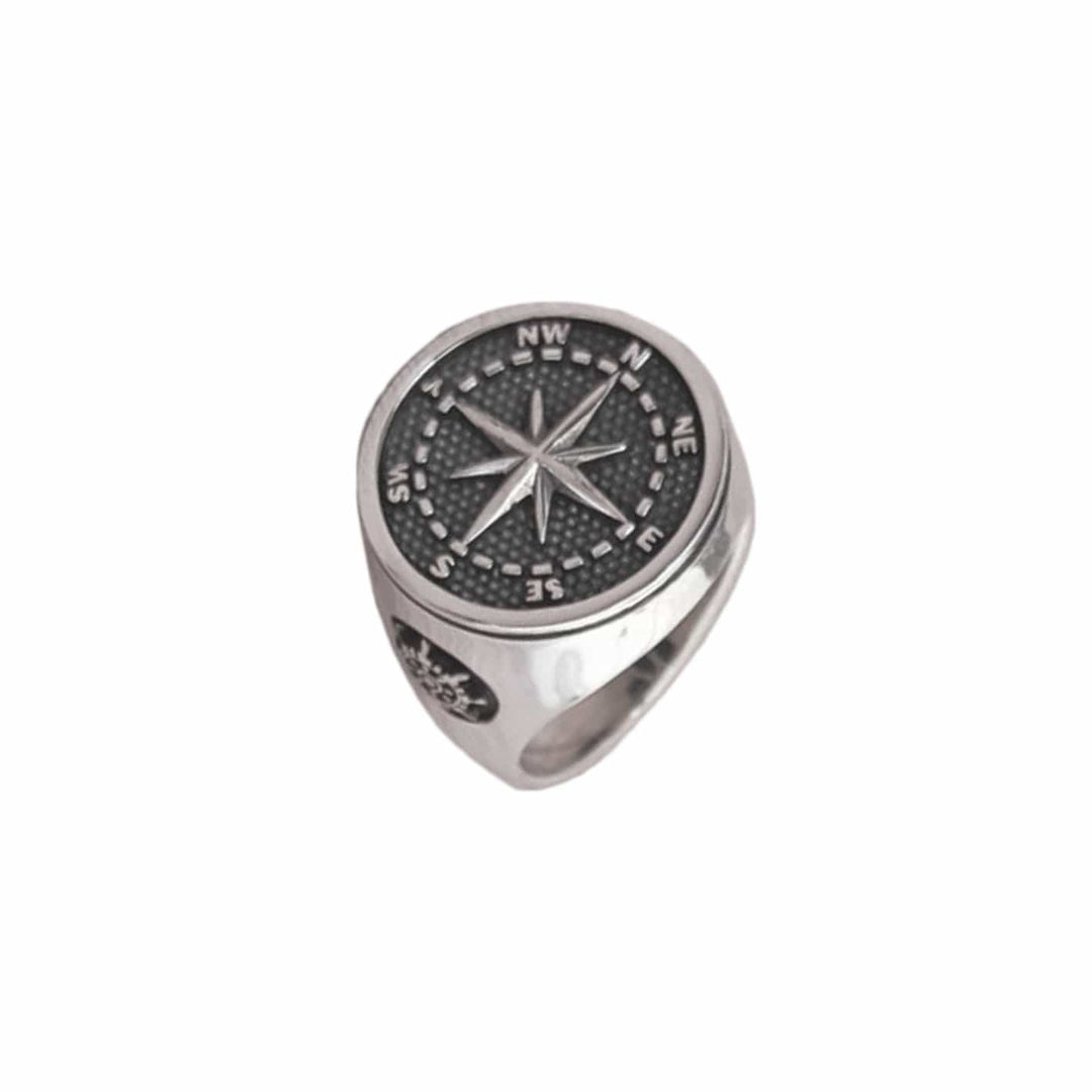 Mathieu Blanchard Bague Boussole en argent sterling