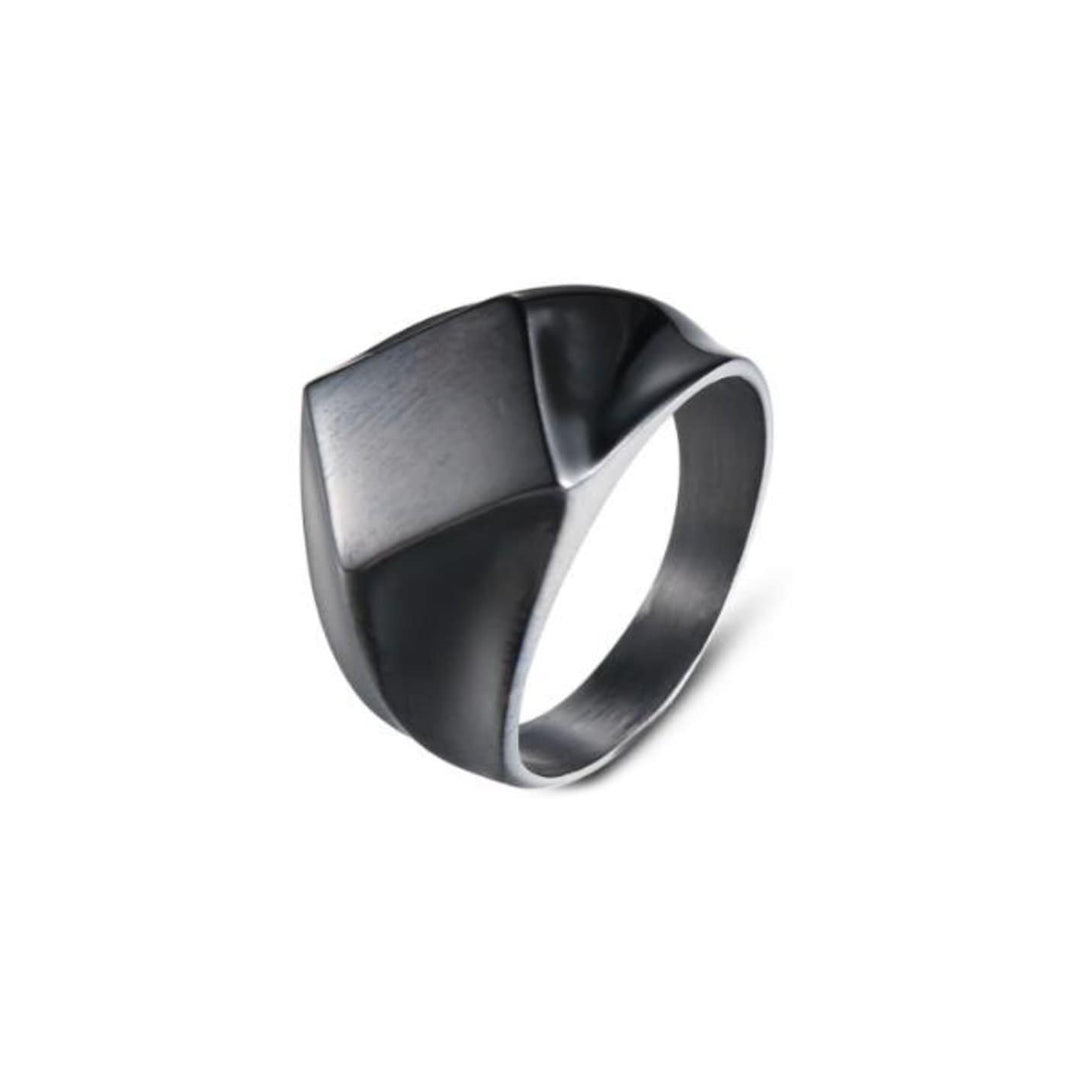Mathieu Blanchard Bague Grandeur 8 / Noir Bague La corsé en acier
