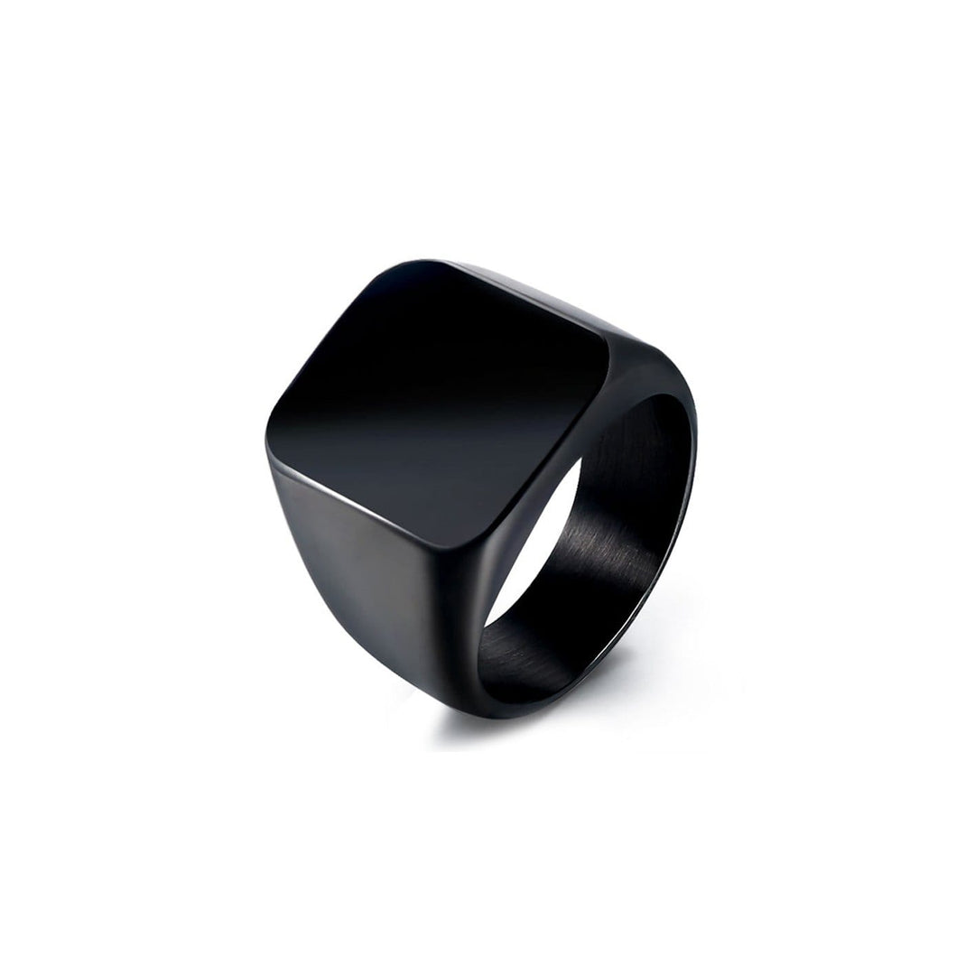 Mathieu Blanchard Bague Grandeur 8 / Noir Bague La force en acier