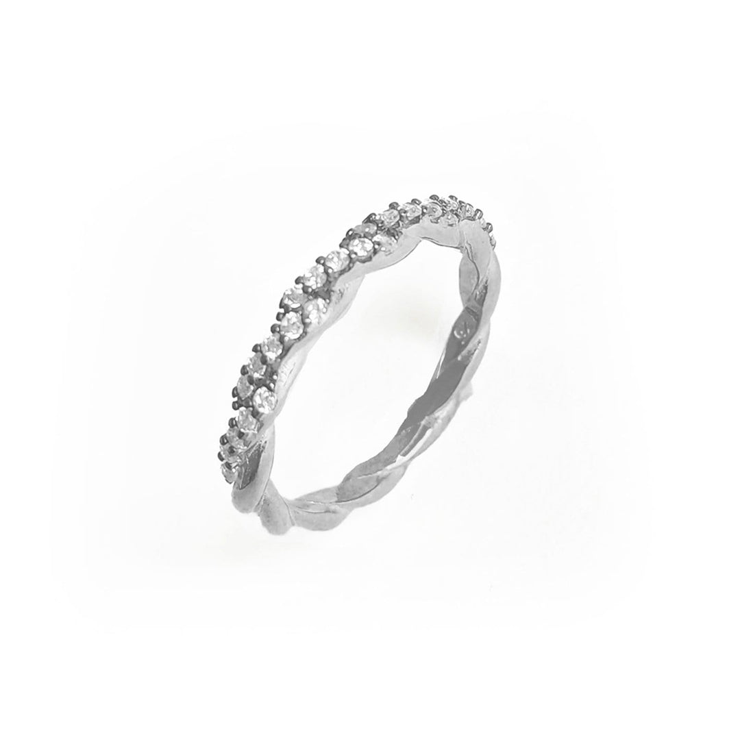 Mathieu Blanchard Bague L'étincelante torsade en argent sterling