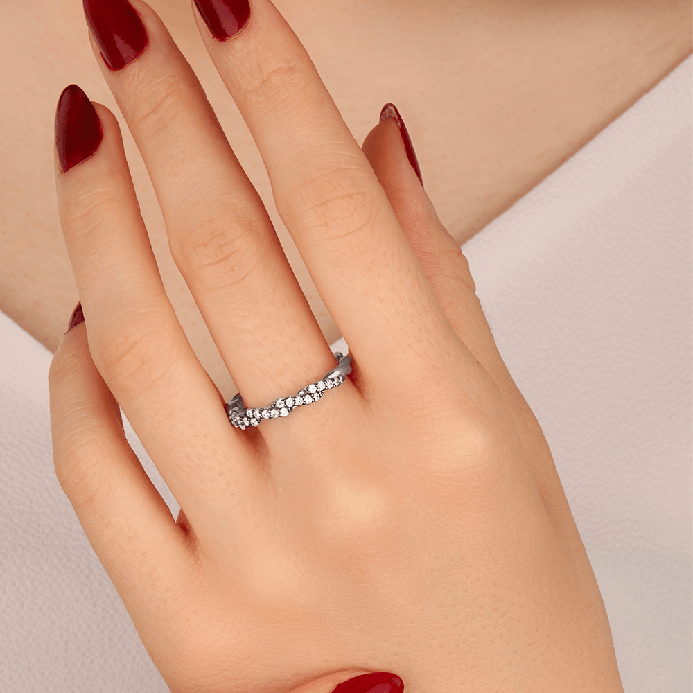 Mathieu Blanchard Bague L'étincelante torsade en argent sterling