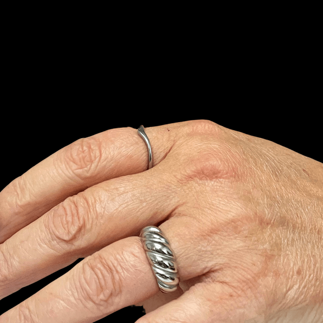 Mathieu Blanchard Bagues Bague croissant en acier