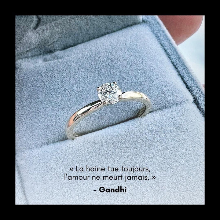 Mathieu Blanchard Bagues Bague solitaire Classique en or 10K et moissanite