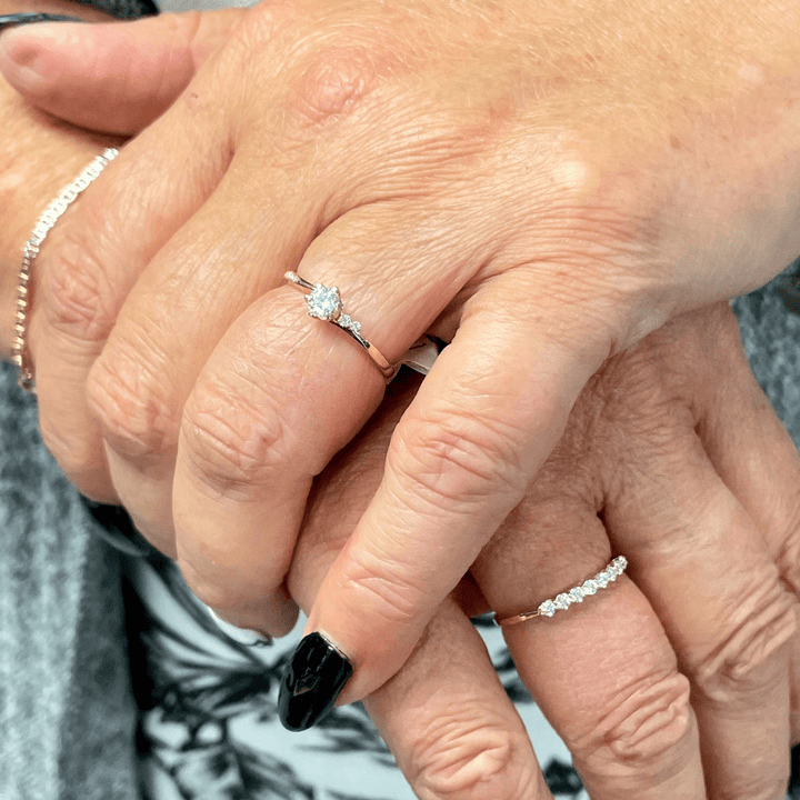 Mathieu Blanchard Bagues Bague solitaire en or 10K et moissanites