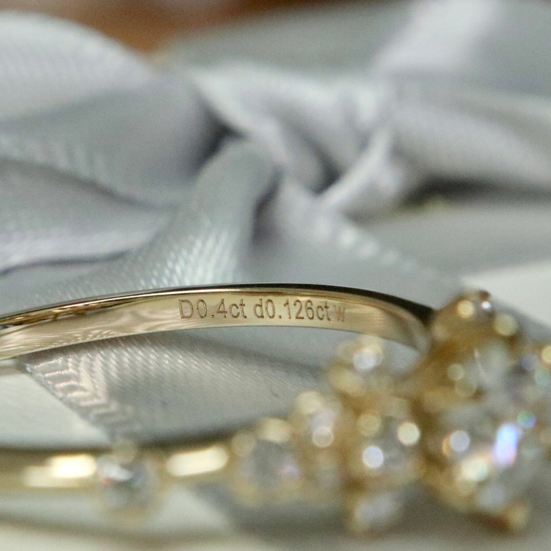 Mathieu Blanchard Bagues Bague solitaire Nuage en or 10K et moissanites