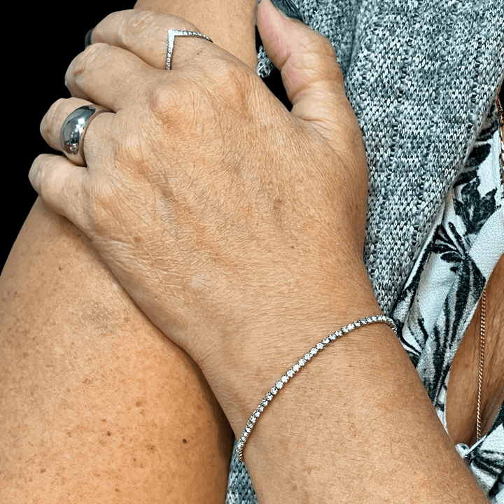 Mathieu Blanchard Bagues Bague V Scintillant en acier