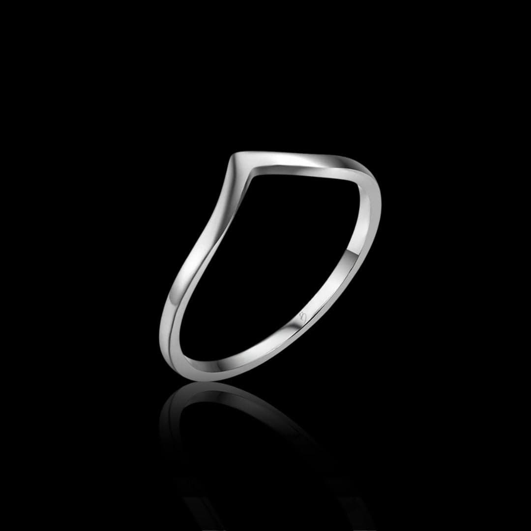 Mathieu Blanchard Bagues Bague V unie en acier