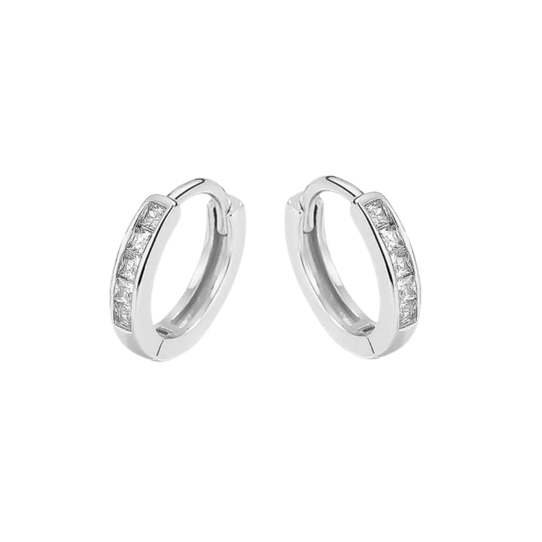 Mathieu Blanchard Boucles d'oreilles Argent Boucles d'oreilles Huggies Princesse en argent sterling
