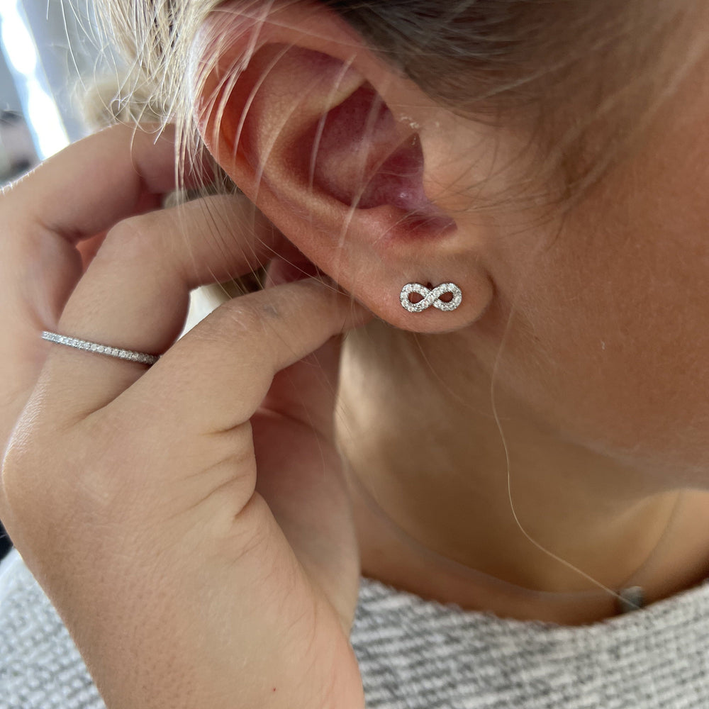 Mathieu Blanchard Boucles d'oreilles Argent Boucles d'oreilles Infini en argent sterling
