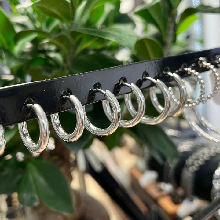 Mathieu Blanchard Boucles d'oreilles Boucles d'oreilles anneaux simple en acier