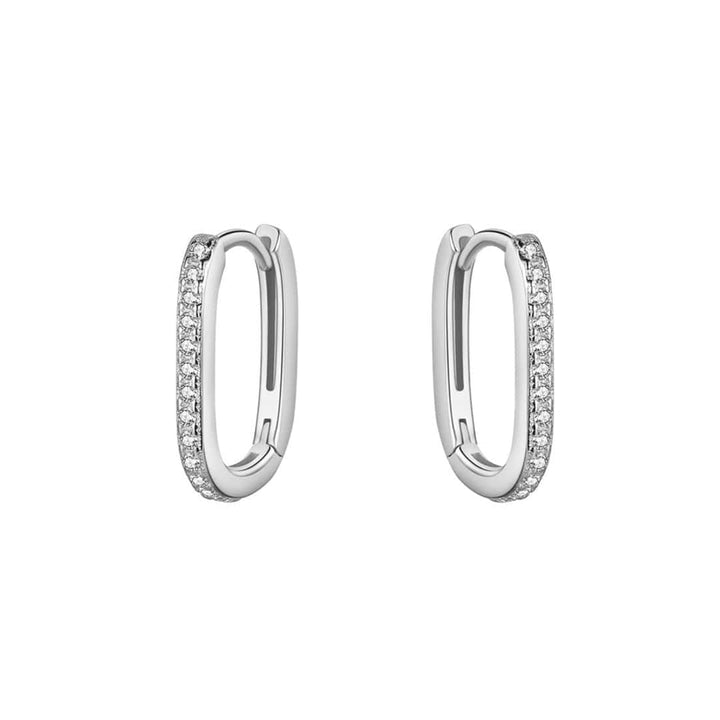 Mathieu Blanchard Boucles d'oreilles Boucles d'oreilles Huggies Minimalistes Scintillantes en argent sterling