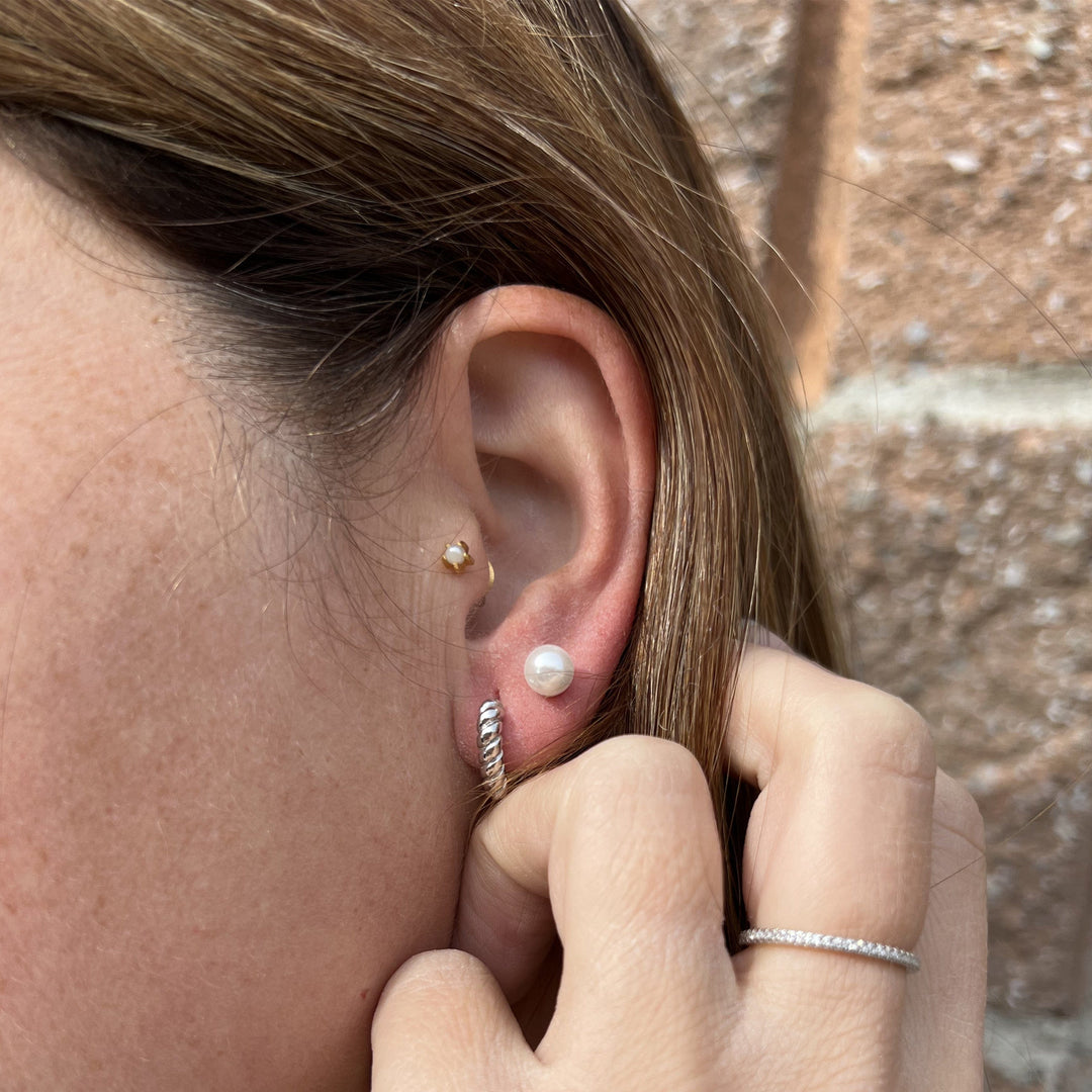 Mathieu Blanchard Boucles d'oreilles Boucles d'oreilles Perles en argent sterling