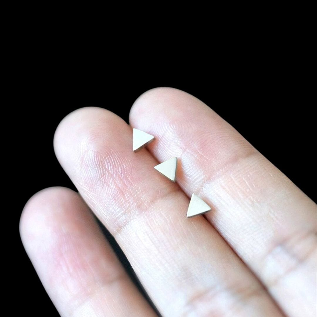 Mathieu Blanchard Boucles d'oreilles Boucles d'oreilles Triangles en acier