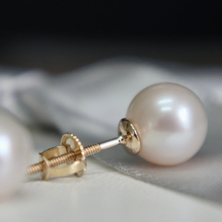 Mathieu Blanchard Boucles d’oreilles perles d’eau douce et or 14K