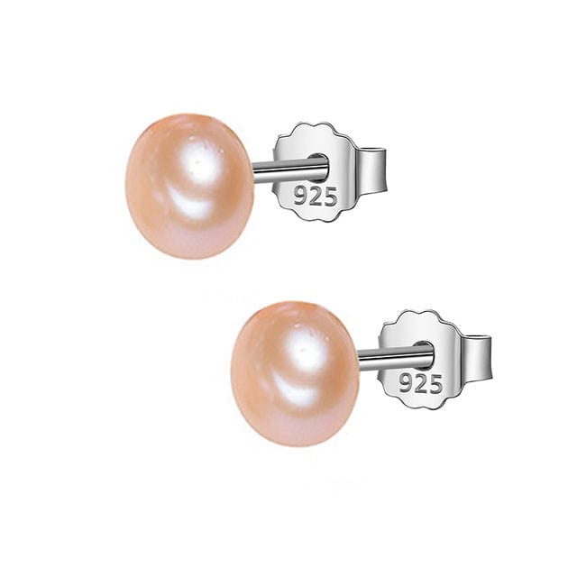 Mathieu Blanchard Boucles d'oreilles Rose Boucles d'oreilles Perles Baroques 8mm en argent sterling