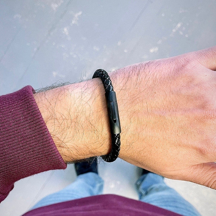 Mathieu Blanchard Bracelet Bracelet Le Classique en cuir et acier