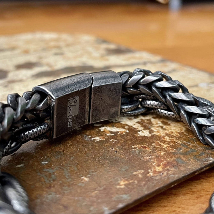 Mathieu Blanchard Bracelet Bracelet Le Robuste double en acier