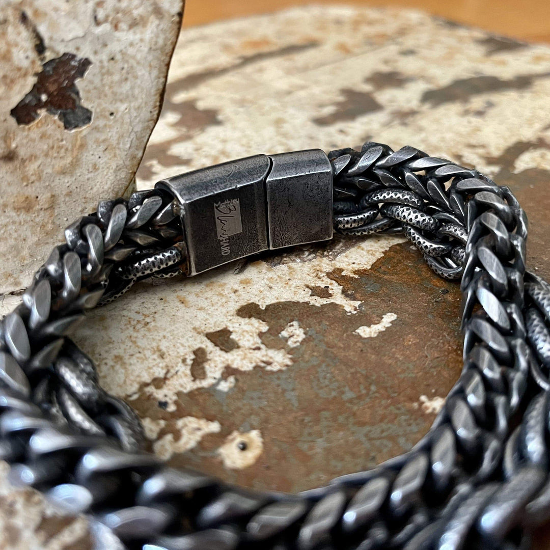 Mathieu Blanchard Bracelet Bracelet Le Robuste double en acier