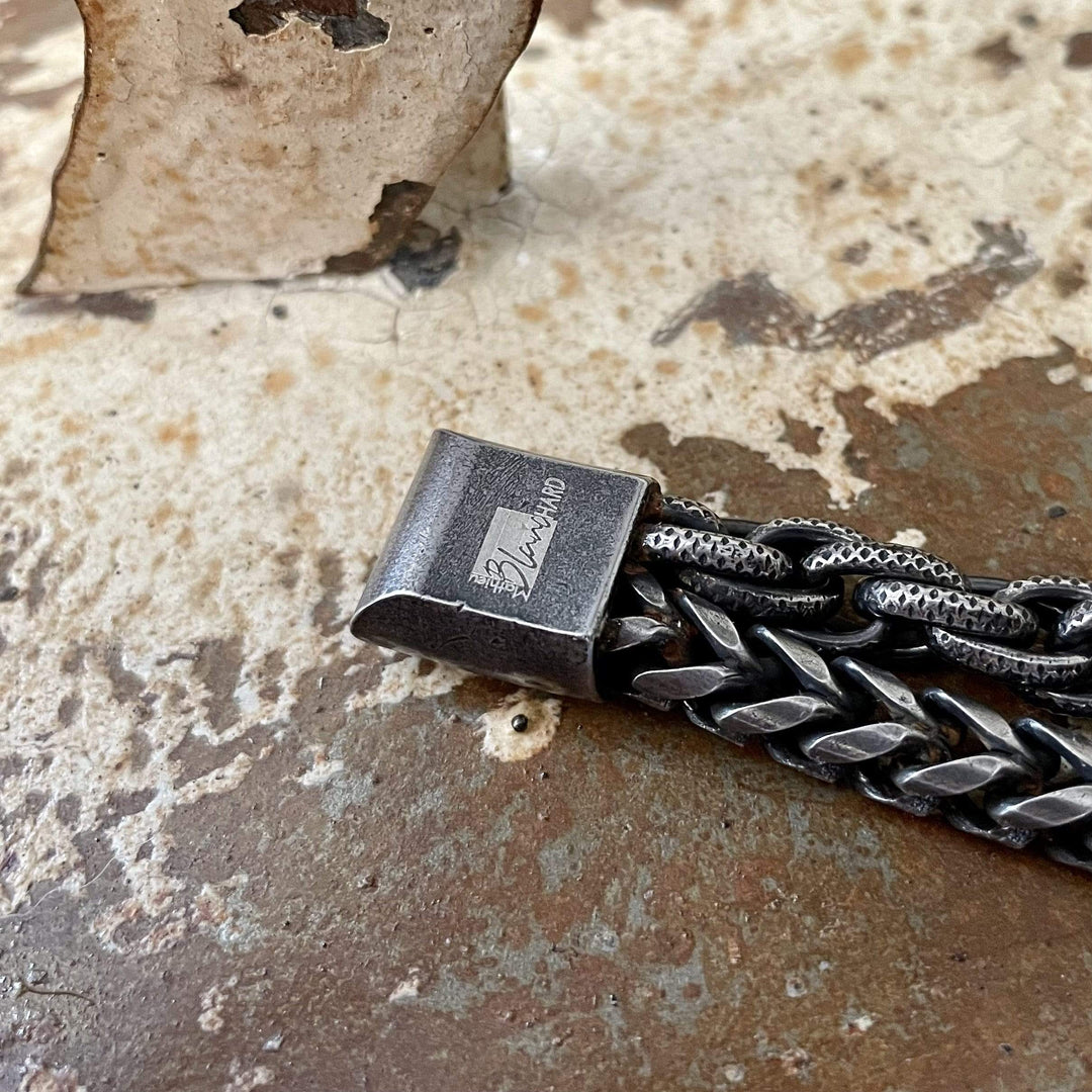 Mathieu Blanchard Bracelet Bracelet Le Robuste double en acier
