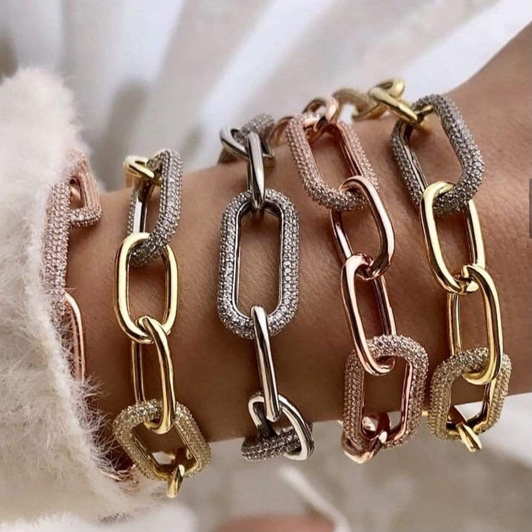 Mathieu Blanchard Bracelet Chaîne massive Scintillante en argent sterling