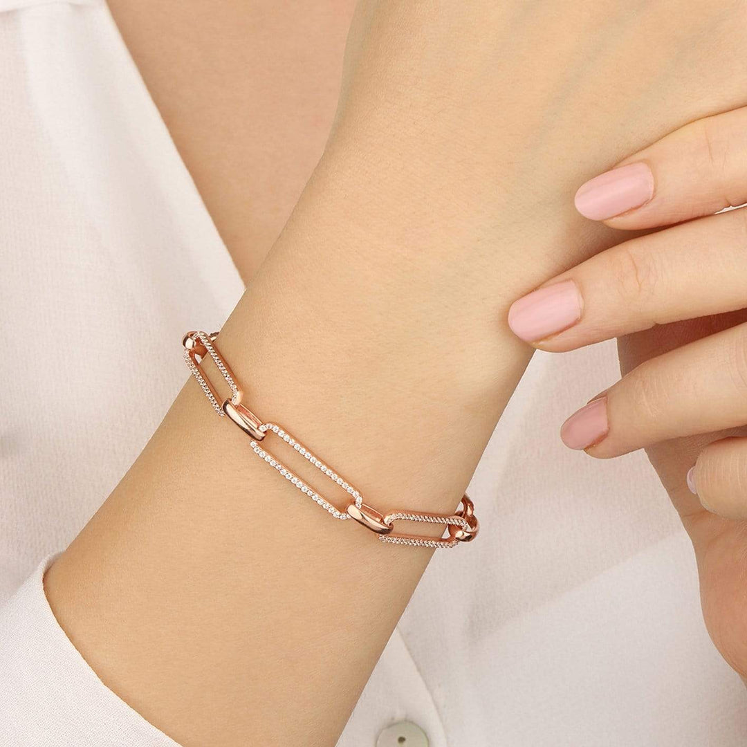 Mathieu Blanchard Bracelet Chaîne Scintillante en argent sterling