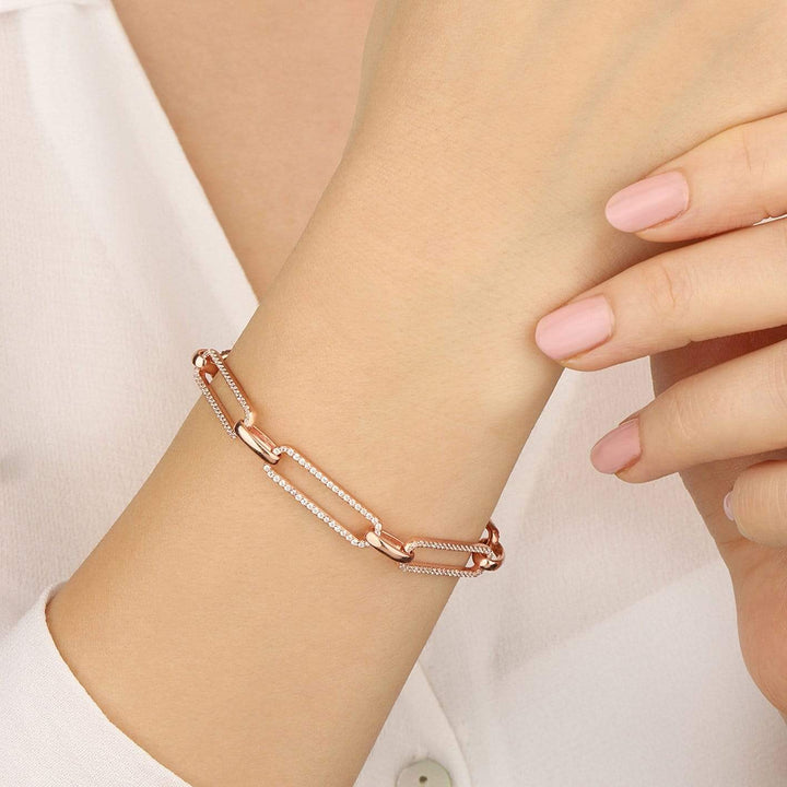 Mathieu Blanchard Bracelet Chaîne Scintillante en argent sterling