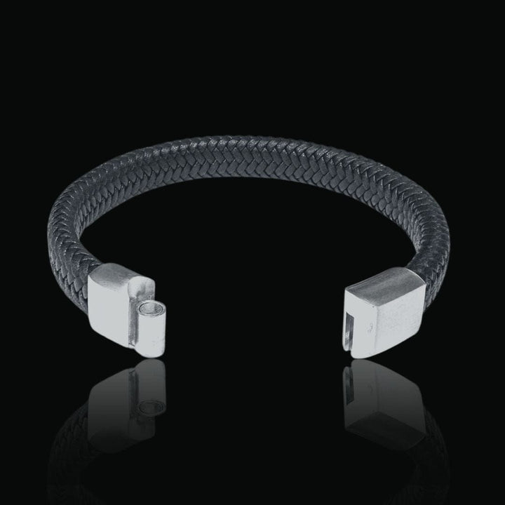 Mathieu Blanchard Bracelets Bracelet Le Tressé en cuir et acier