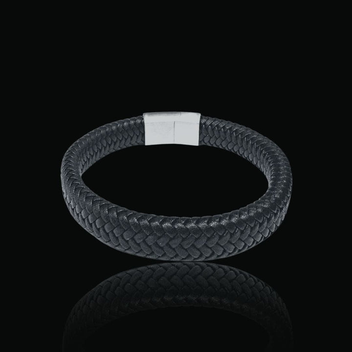 Mathieu Blanchard Bracelets Bracelet Le Tressé en cuir et acier