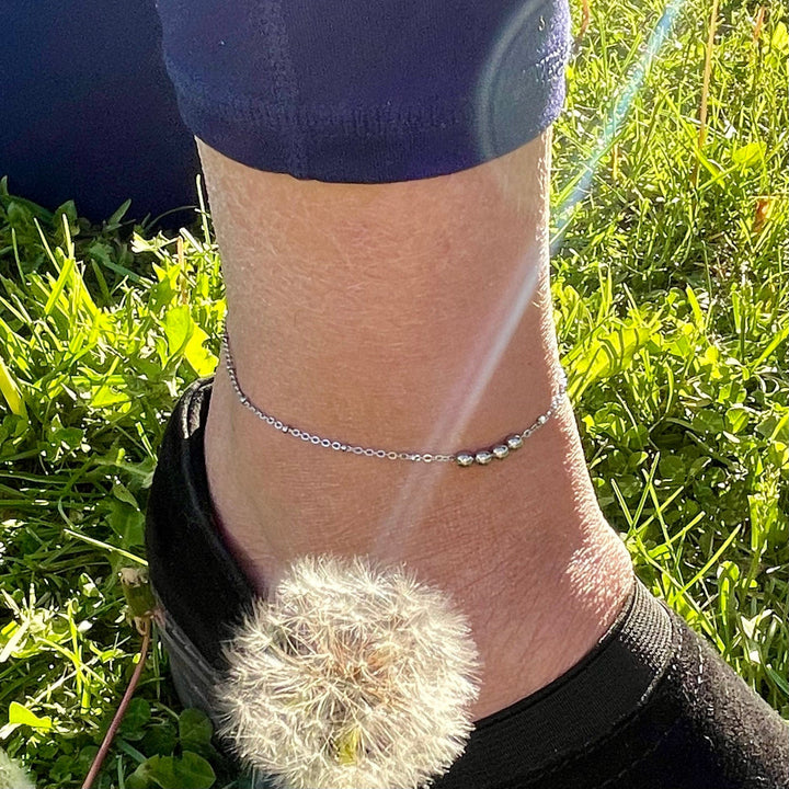 Mathieu Blanchard Bracelets de cheville Bracelet de cheville Billes en acier