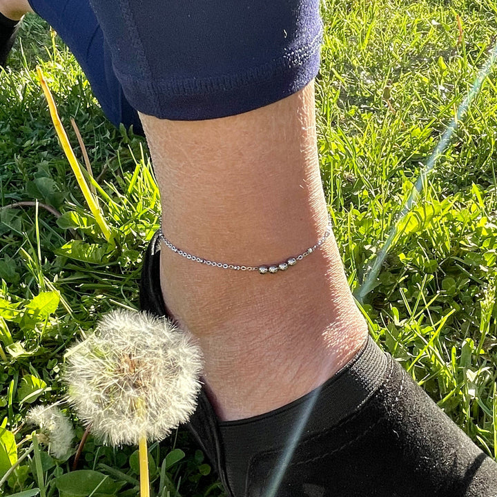 Mathieu Blanchard Bracelets de cheville Bracelet de cheville Billes en acier