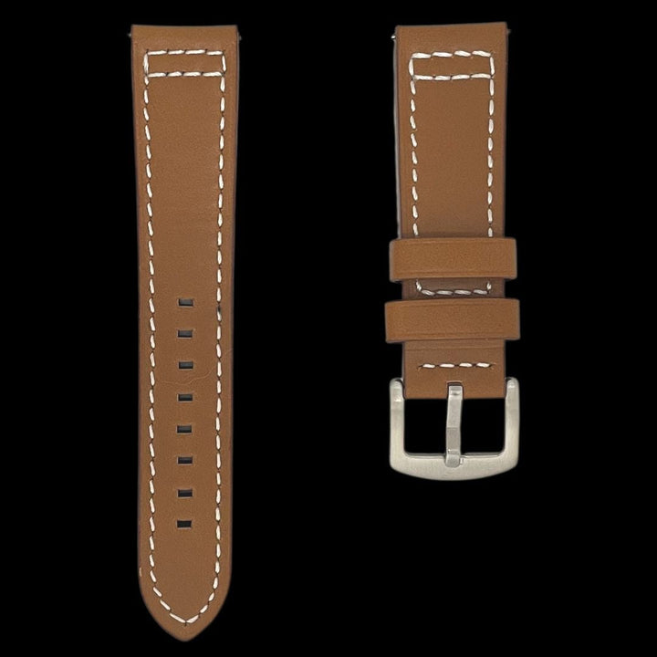 Mathieu Blanchard Bracelets de montre Bracelet de montre en cuir brun -  attache rapide
