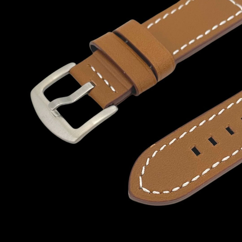 Mathieu Blanchard Bracelets de montre Bracelet de montre en cuir brun -  attache rapide