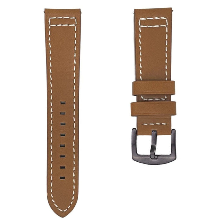 Mathieu Blanchard Bracelets de montre Bracelet de montre en cuir brun -  attache rapide