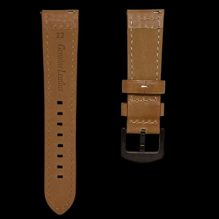 Mathieu Blanchard Bracelets de montre Bracelet de montre en cuir brun -  attache rapide