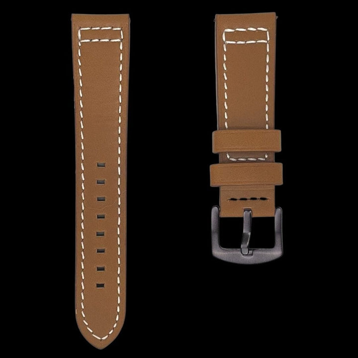 Mathieu Blanchard Bracelets de montre Bracelet de montre en cuir brun -  attache rapide