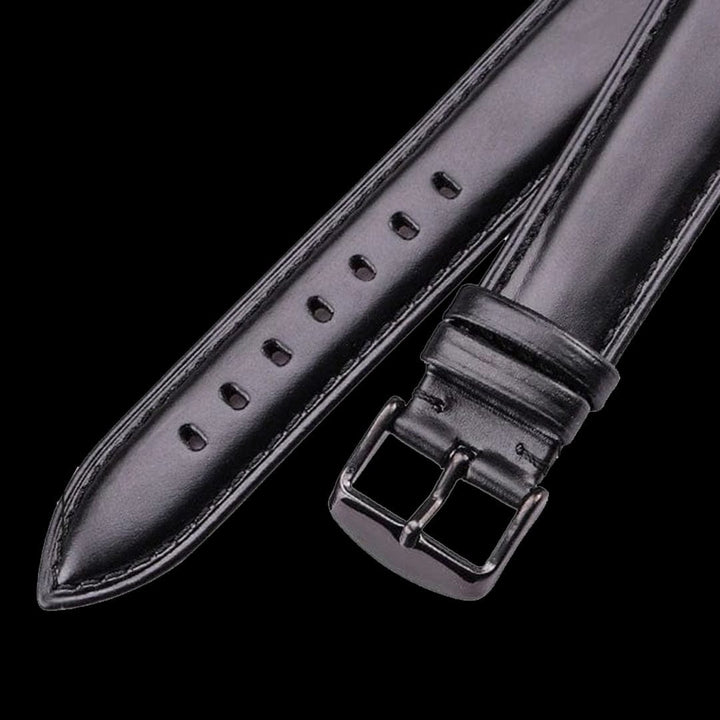 Mathieu Blanchard Bracelets de montre Bracelet de montre en cuir noir