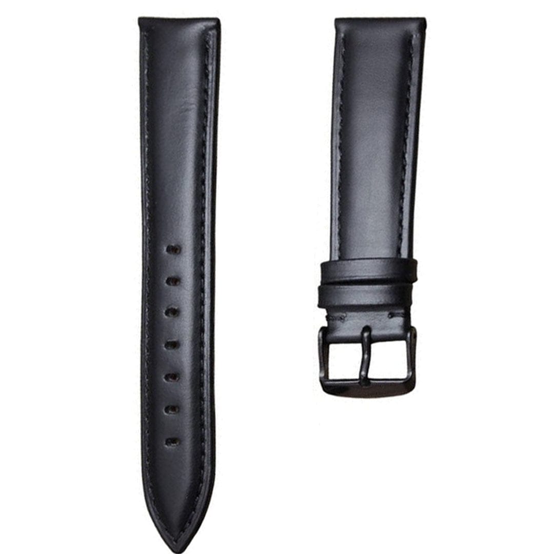 Mathieu Blanchard Bracelets de montre Bracelet de montre en cuir noir
