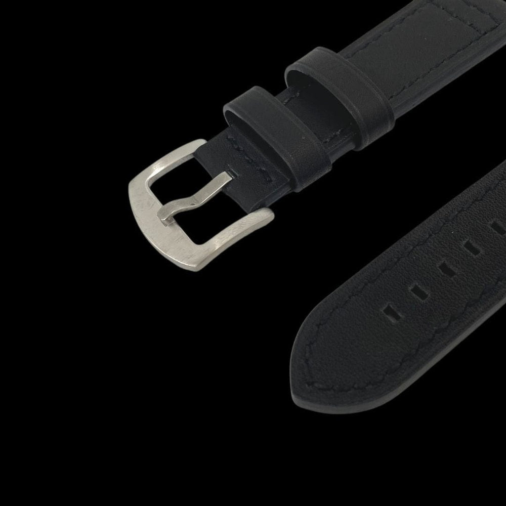 Mathieu Blanchard Bracelets de montre Bracelet de montre en cuir noir -  attache rapide