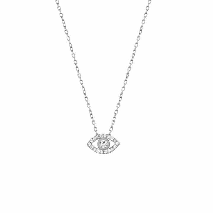 Mathieu Blanchard Chaîne Argent Collier Scintillant Evil Eye en argent sterling